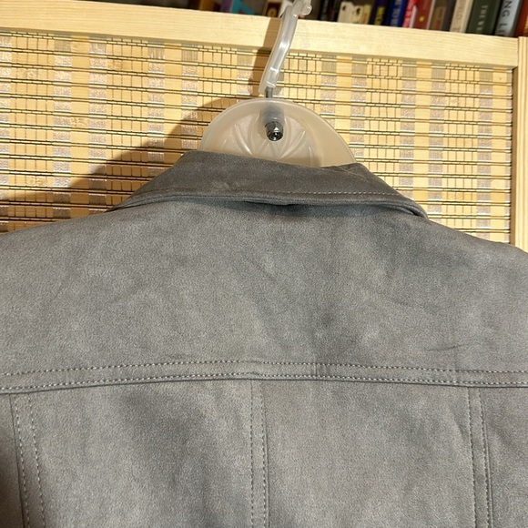Philosophy Gray Zip Front Faux Leather Moto Vest Zippered Pockets Medium New NWT - Picture 11 of 16